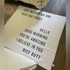 “Just in case no one told you today..” Bedroom Wall Decor Tapestry